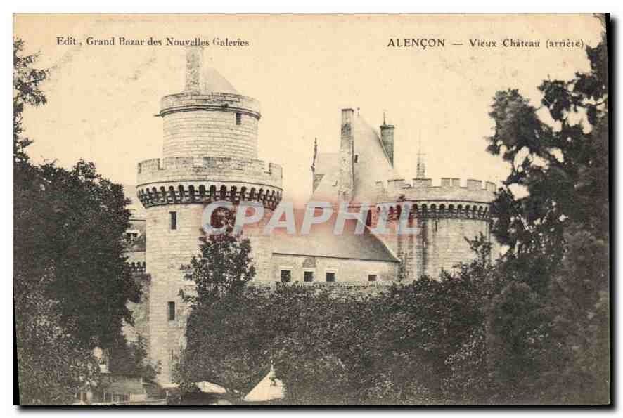 CPA Alencon Vieux Chateau Arriere 