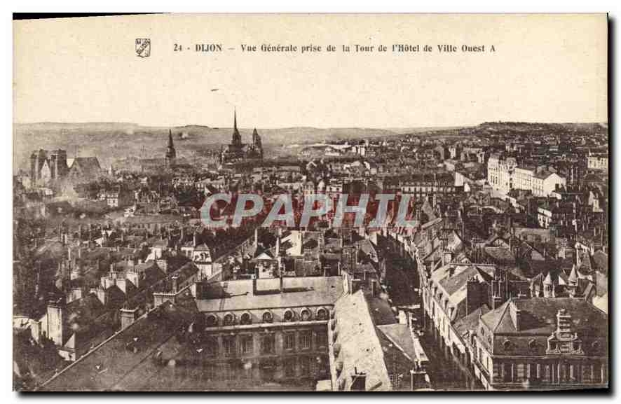 CPA Dijon Vue Generale prise de la Tour de l'Hotel de Ville Ouest 