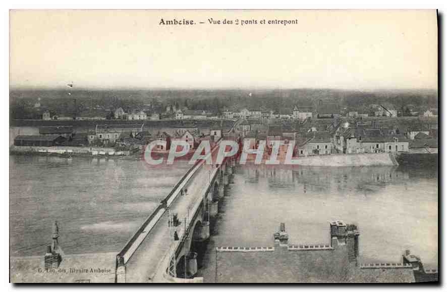 CPA Amboise Vue des ponts et entrepont 