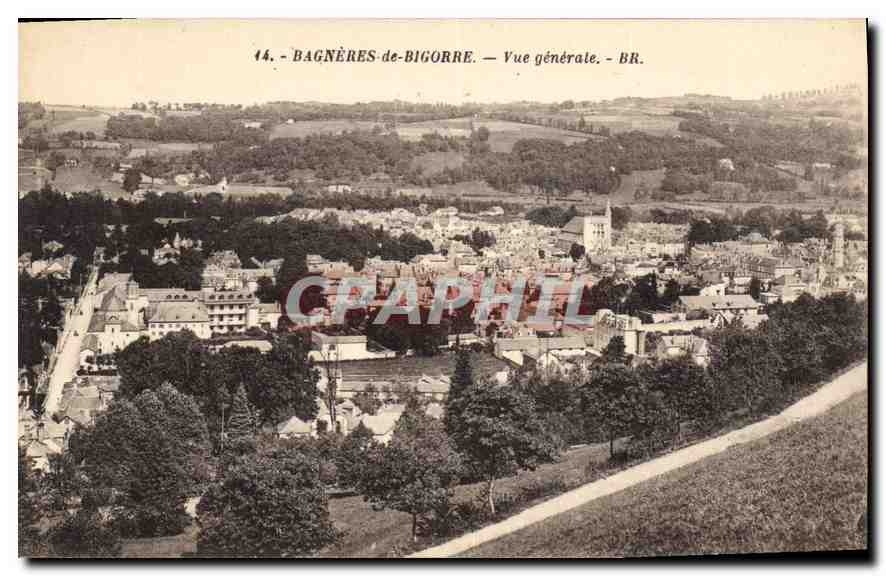 CPA Bagneres de Bigorre Vue generale