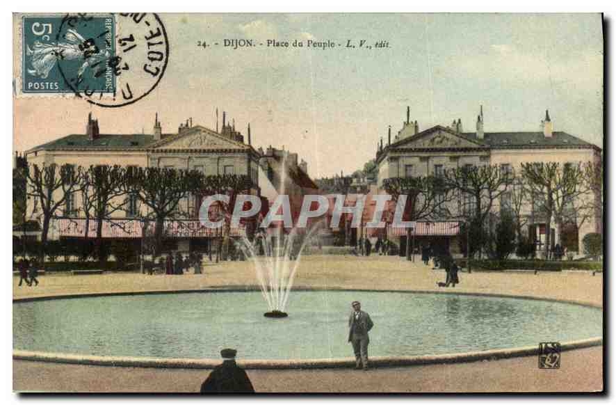 CPA Dijon Place de Peuple 