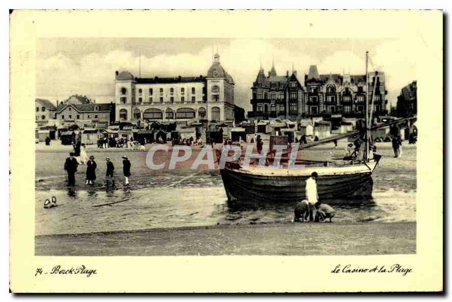 CPA Berck Plage Le Casino Bateaux