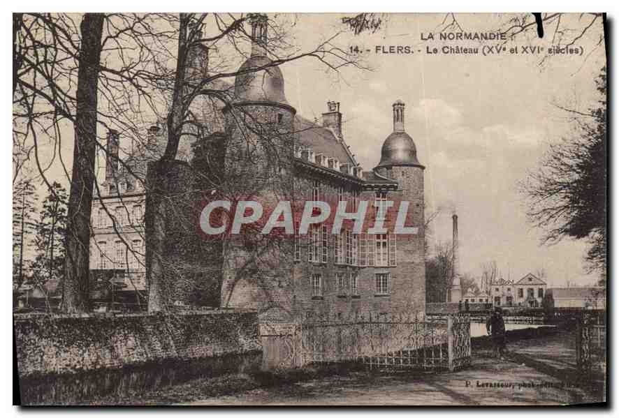 CPA La Normandie Flers Le Chateau 