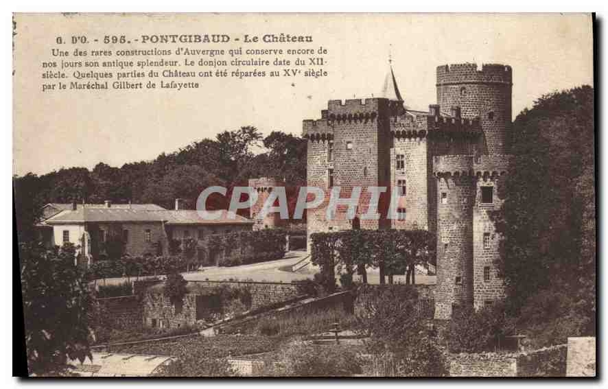CPA Pontgibaud Le Chateau 