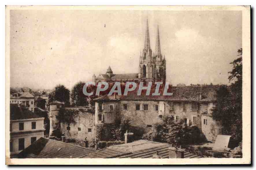 CPA Bayonne Chateau d'euu et la Cathedrale