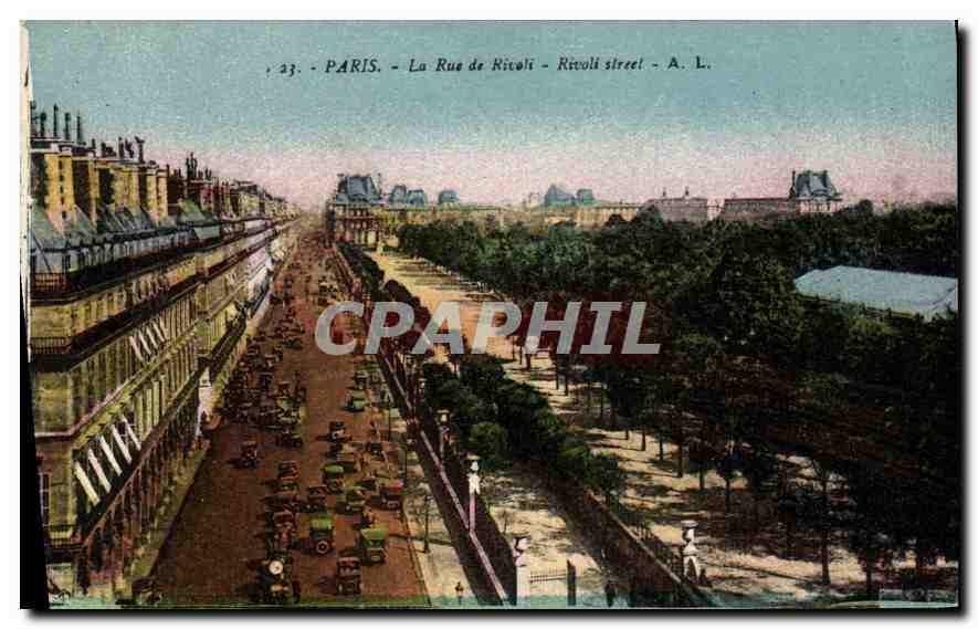 CPA Paris La Rue de Rivoli 