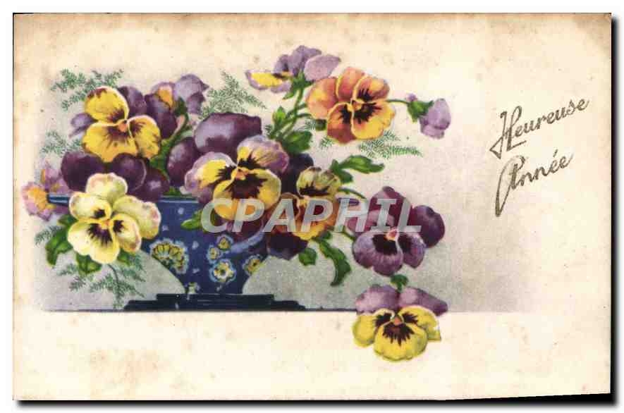 CPA Fantaisie Fleurs