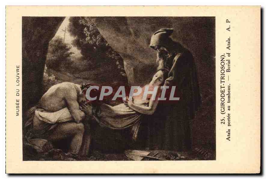 CPA Girodet Trison Atala portee tombeau 