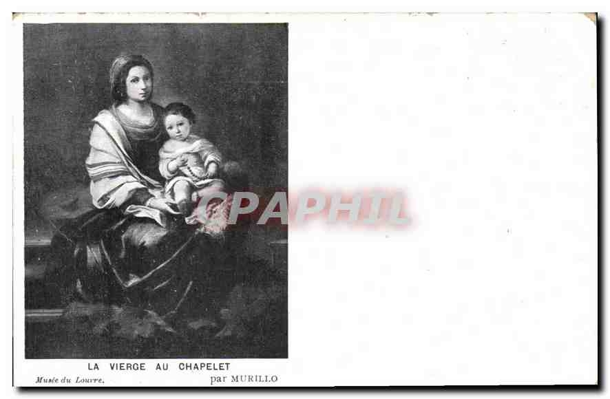 CPA La vierge au Chapelet 