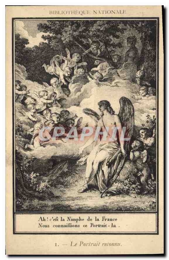 CPA Bibliotheque Nationale La Portrait reconnu