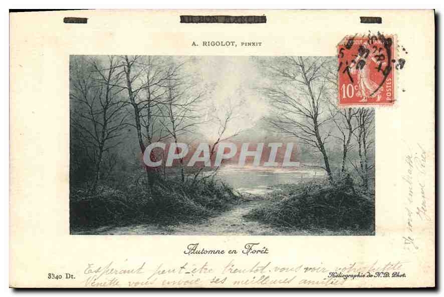 CPA Rigolot Automne en foret