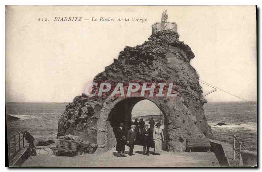CPA Biarritz Le Rocher de la Vierge 