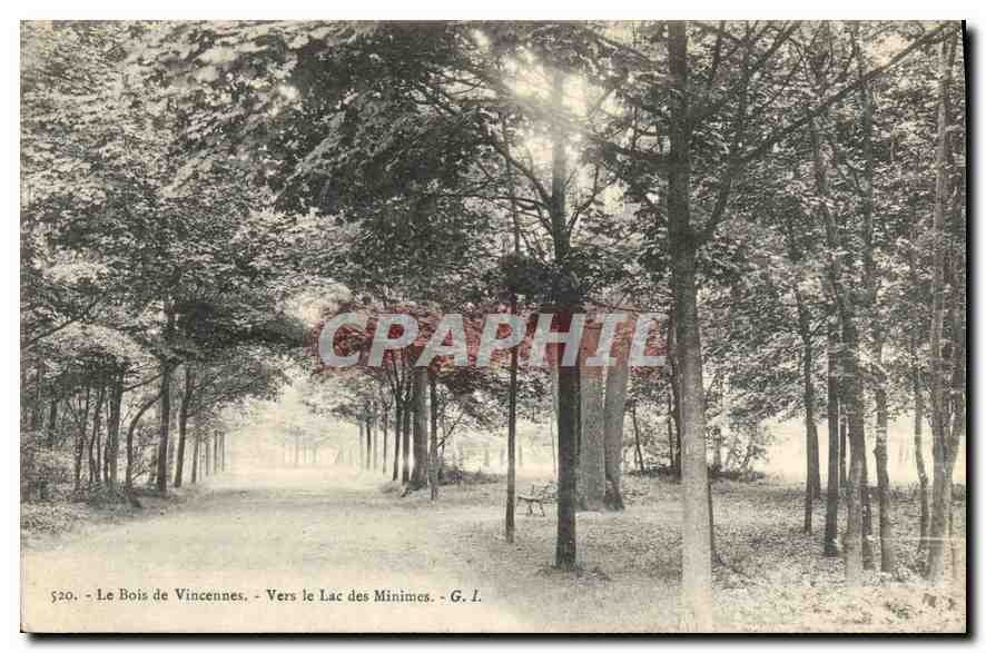 CPA Le Bois de Vincennes Vers le Lac des Minimes