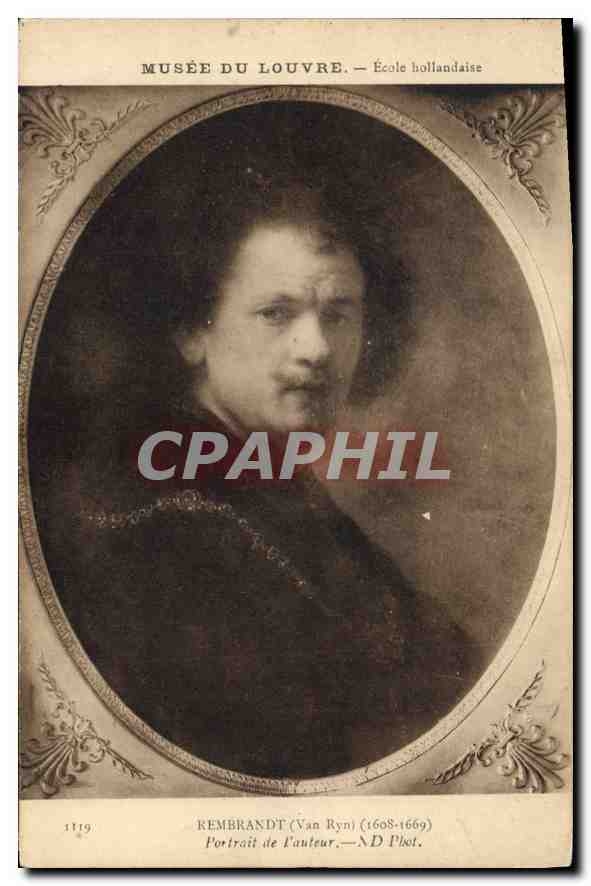 CPA Musee du Louvre Ecole hollandaise Rembrandt Van Ryn 1608 1669 