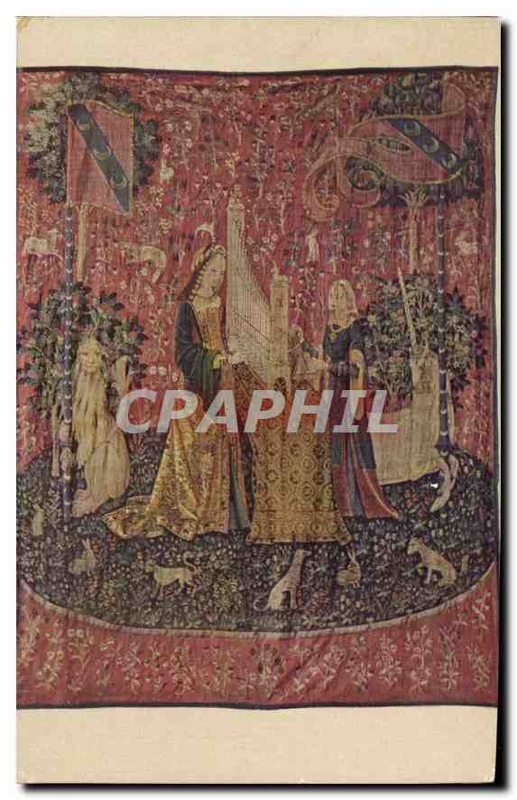CPA Tapisserie dite de la Dame a la Licorne Musee de Cluny Paris