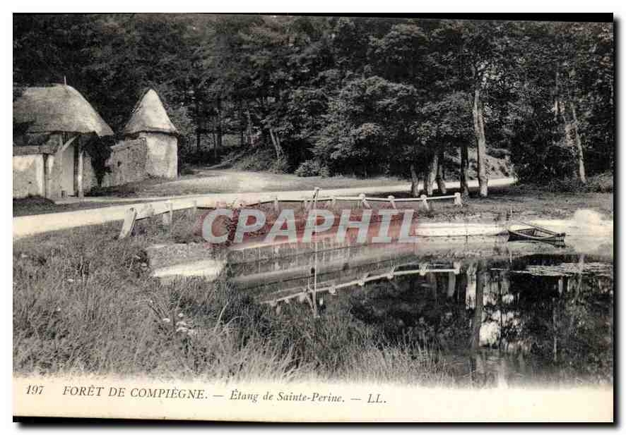 CPA Foret de Compiegne Etang de Sainte Perine