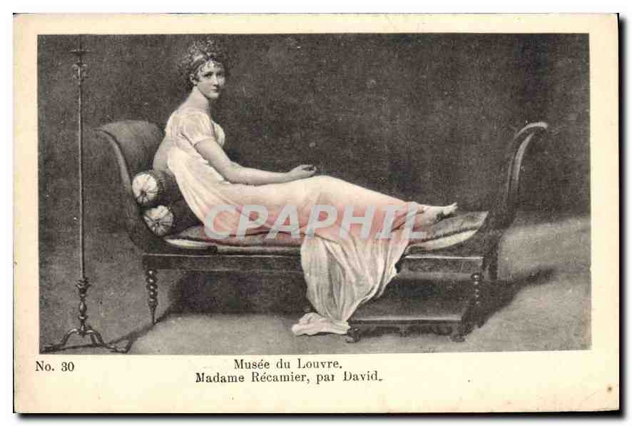 CPA Musee du Louvre Madame Recamier par David 