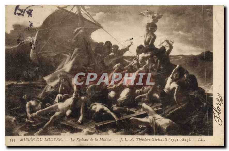 CPA Musee du Louvre Le Radeau de la Meduse JLA Theodore Gericault 1791 1824 