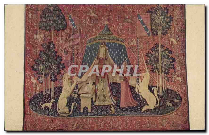 CPA Tapisserie dite de la Dame a la Licorne Paris Musee de Cluny