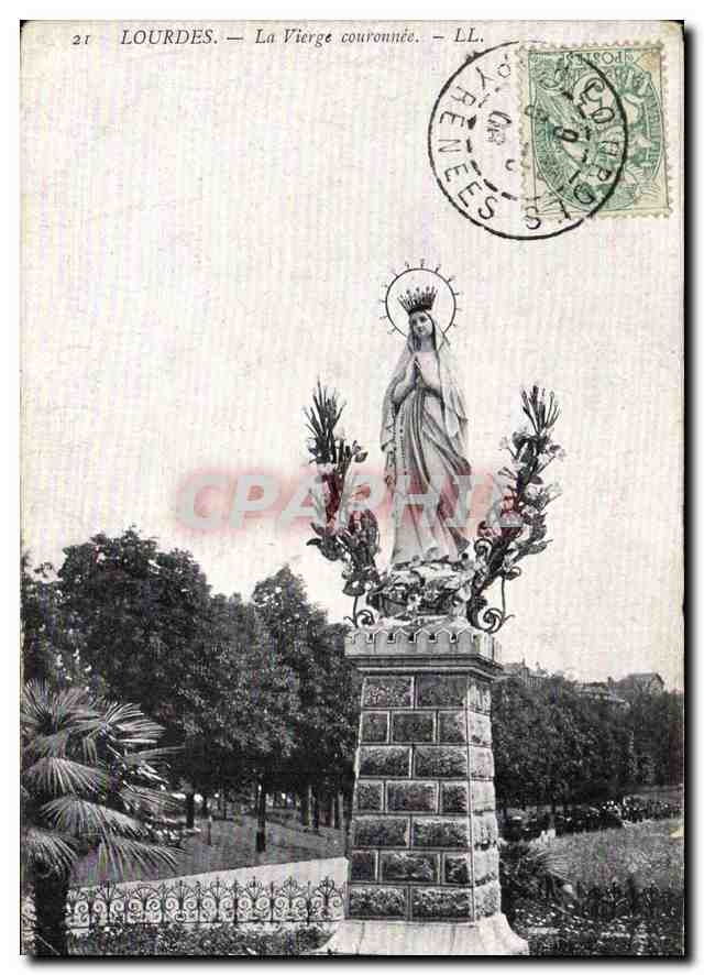 CPA Lourdes La Vierge couronnee 