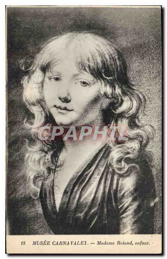 CPA Musee Carnavalet Madame Roland enfant 
