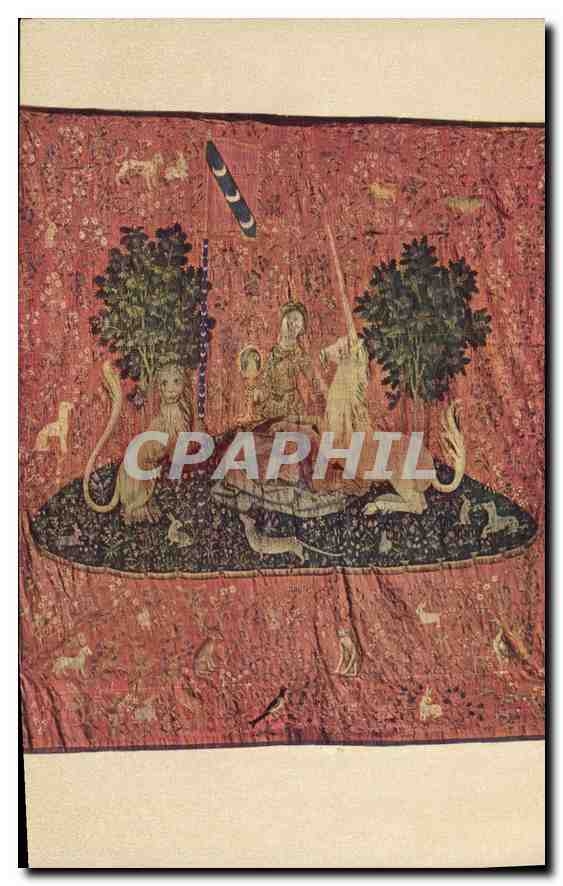 CPA Tapisserie dite de la Dame a la Licorne Musee de Cluny Paris