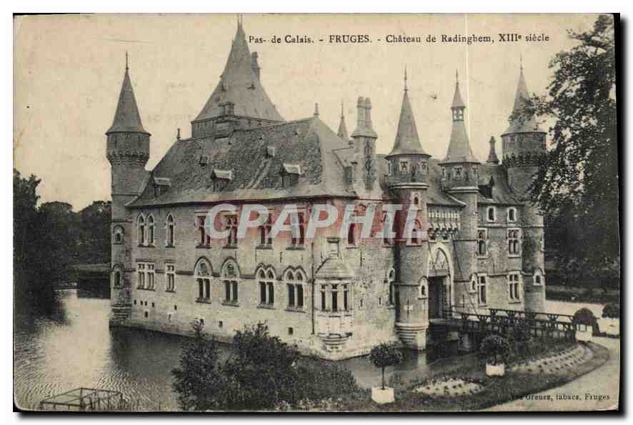 CPA Pas de Calais Fruges Chateau de Radinghem XIII siecle