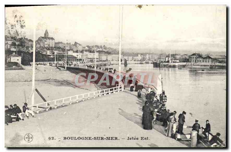 CPA Boulogne sur Mer Jetee Est