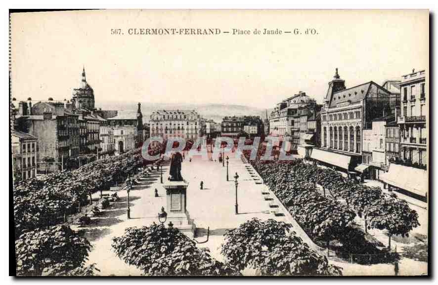 CPA Clermont Ferrand Place de Jande