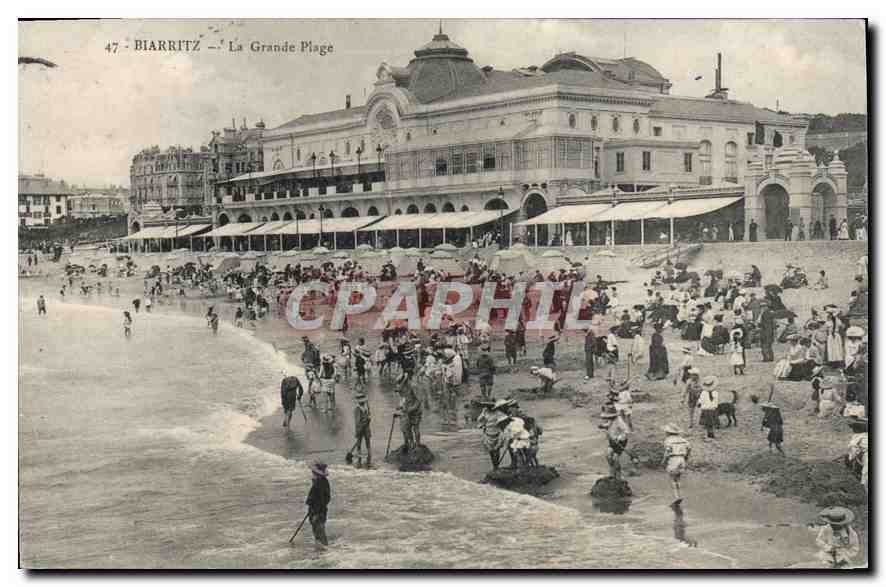 CPA Biarritz La Grande Plage 