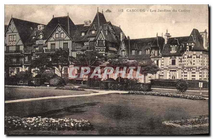 CPA Cabourg Les Jardins du Casino 