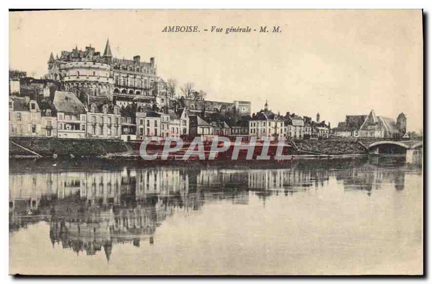 CPA Amboise Vue generale 