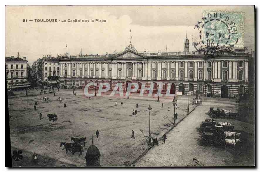 CPA Toulouse Le Capitol et la Place 