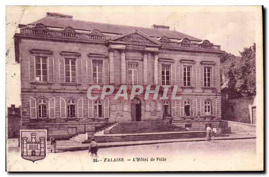 CPA Falaise L'Hotel de Ville 
