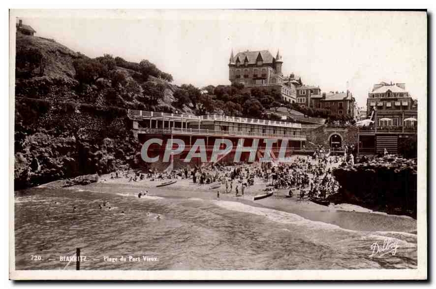 CPA Biarritz Plage du Port Vieux 