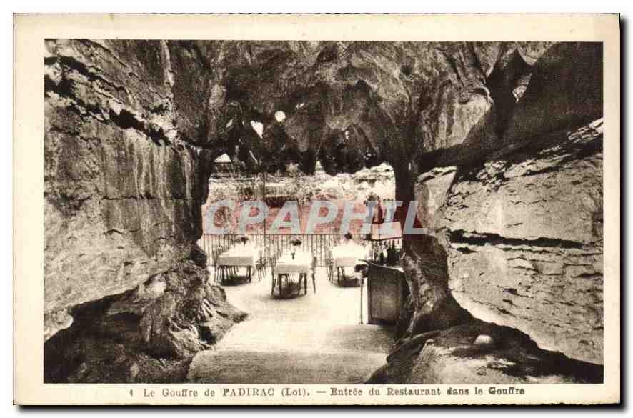 CPA Le Gouffre de Padirac Entree du Restaurant dans le Gouffre 