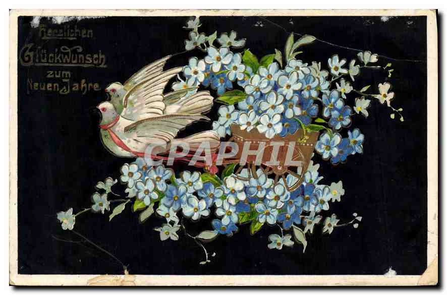 CPA Fantaisie Fleurs Colombes