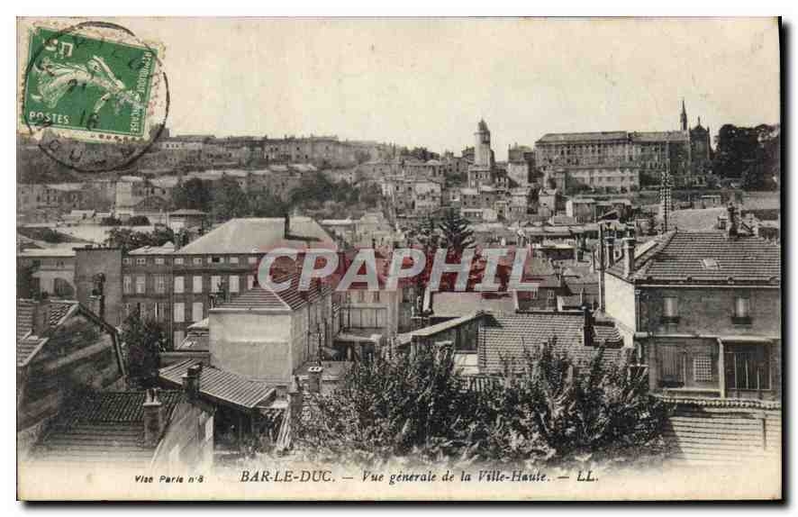 CPA Bar le Duc Vue generale de la Ville Haute 