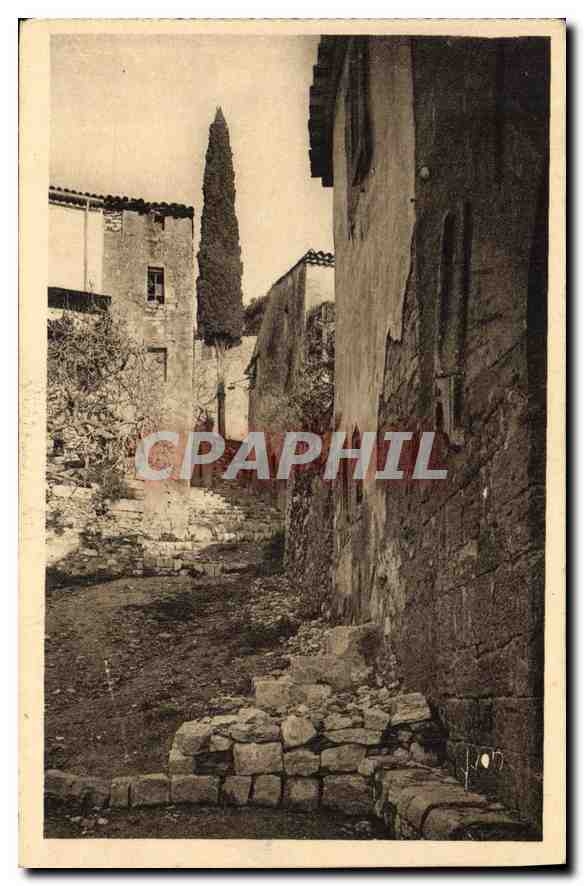 CPA Cote d'Azur Hyeres Var Vieille Rue et Vieilles Maisons