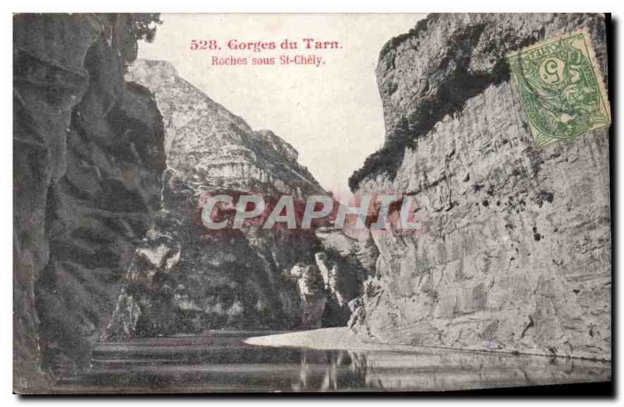CPA Gorges du Tarn Roches sous St Chely