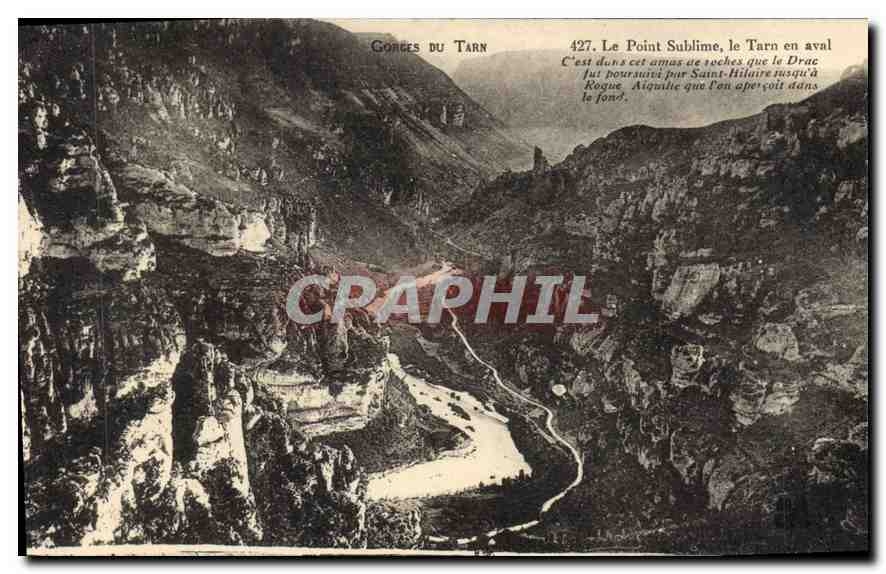 CPA Gorges du Tarn Le Point Sublime le Tarn en aval