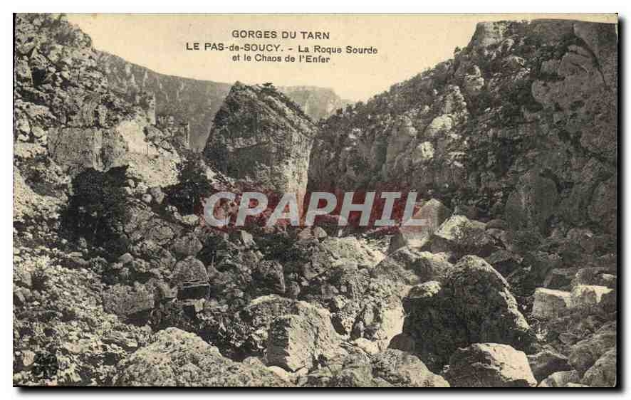 CPA Gorges du Tarn Le Pas de Soucy La Roque Sourde et le Chaos de l'Enfer
