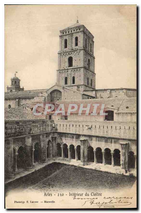 CPA Arles Interieur du Cloitre 