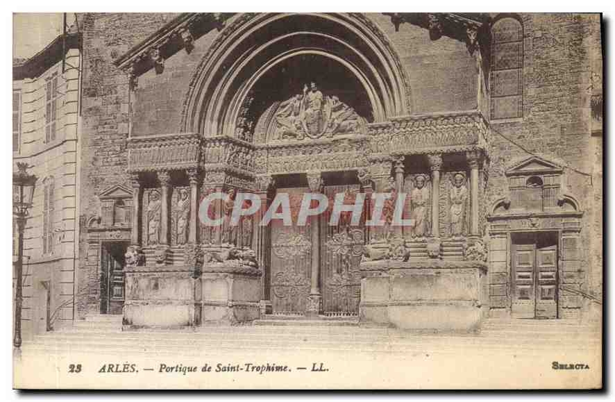 CPA Arles Portique de Saint Trophime 