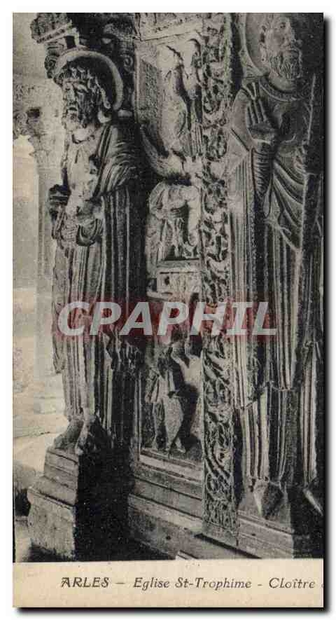CPA Arles Eglise St Trophime Cloitre 