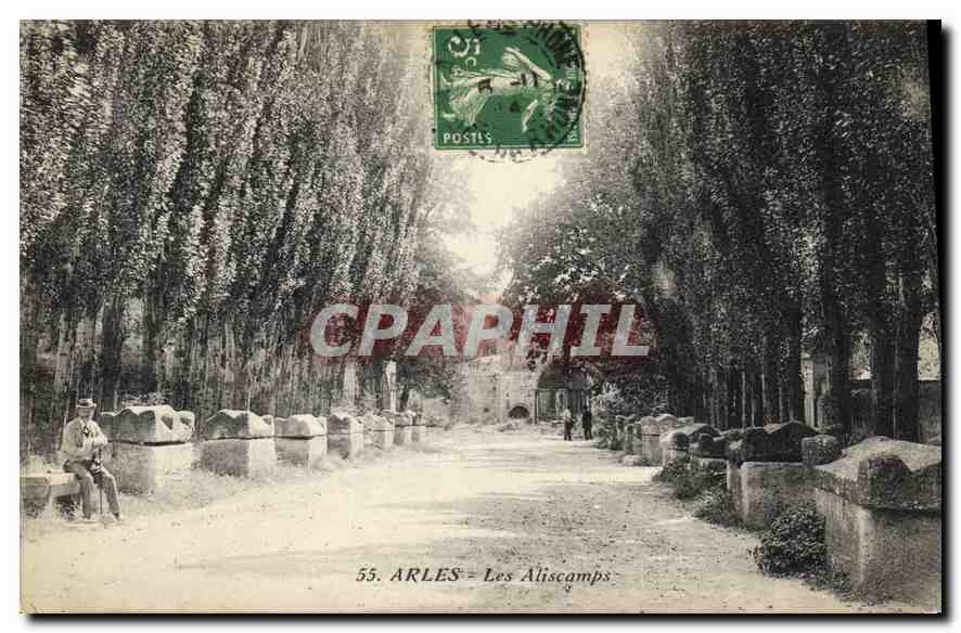 CPA Arles Les Aliscamps 