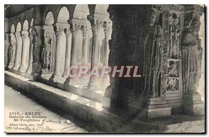 CPA Arles Galerie du Cloitre St Trophime 