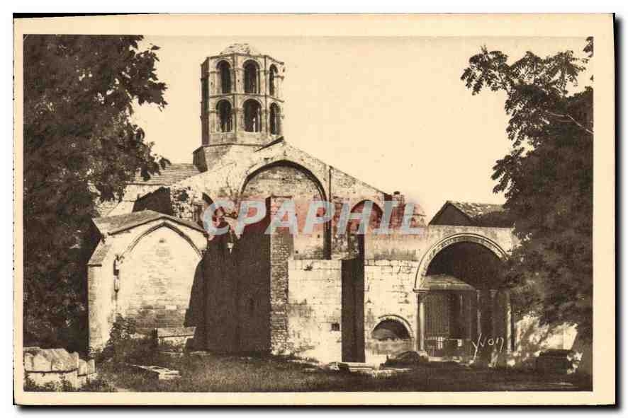 CPA Arles Bouches du Rhome St Honorat des Alyscamps L'Entree 