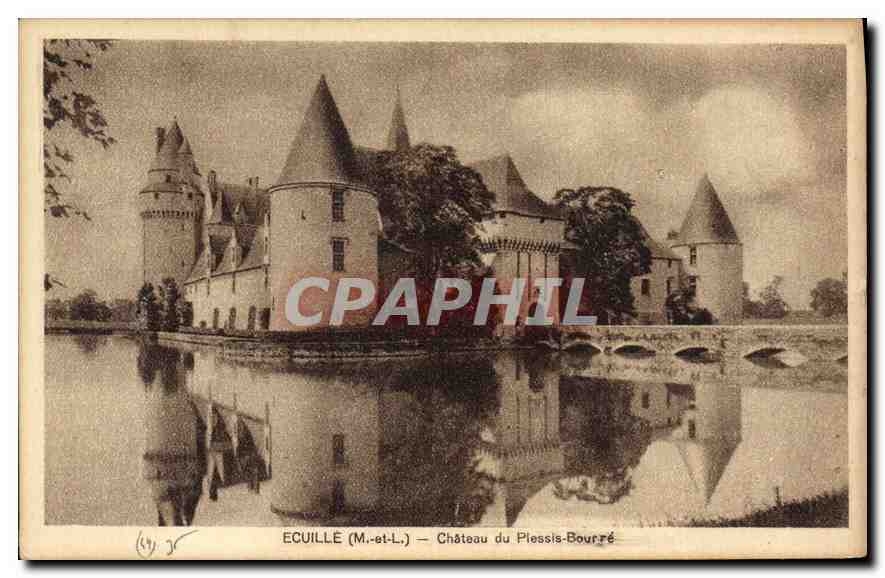 CPA Ecuille M et L Chateau du Plesses Bourre 