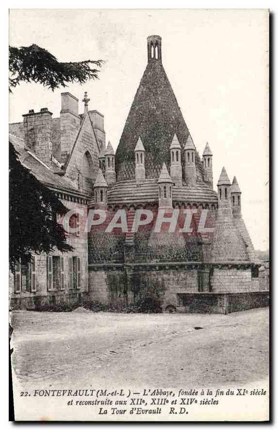 CPA Fontevrault M et L L'Abbaye fondee a la fin du XI siecle et reconstruite aux XII XIII XIV siecle